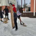 #снег #трудовойдесант #белаярусь #молодежьошмянщины #волонтеры